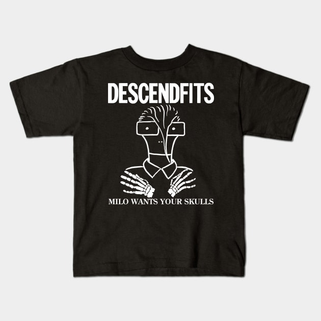 Descendfits - Milo Wants Your Skulls Kids T-Shirt by PainterBen